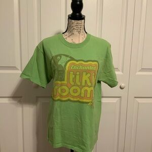 Vibrant Green Retro Graphic Short Sleeve Tee